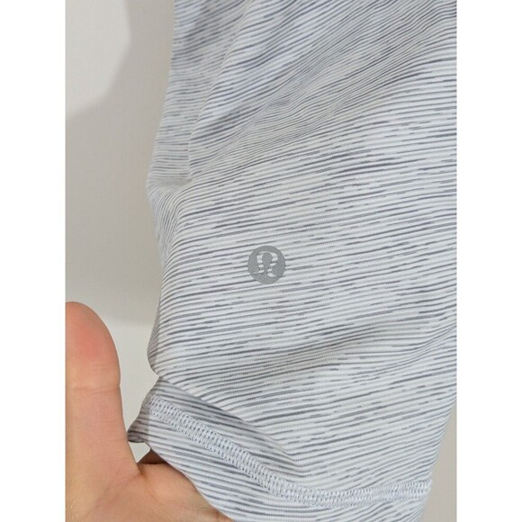 Lululemon Stash N Run Tank Heathered Gray Light Coral Medium Support Size 8 - Picture 3 of 5